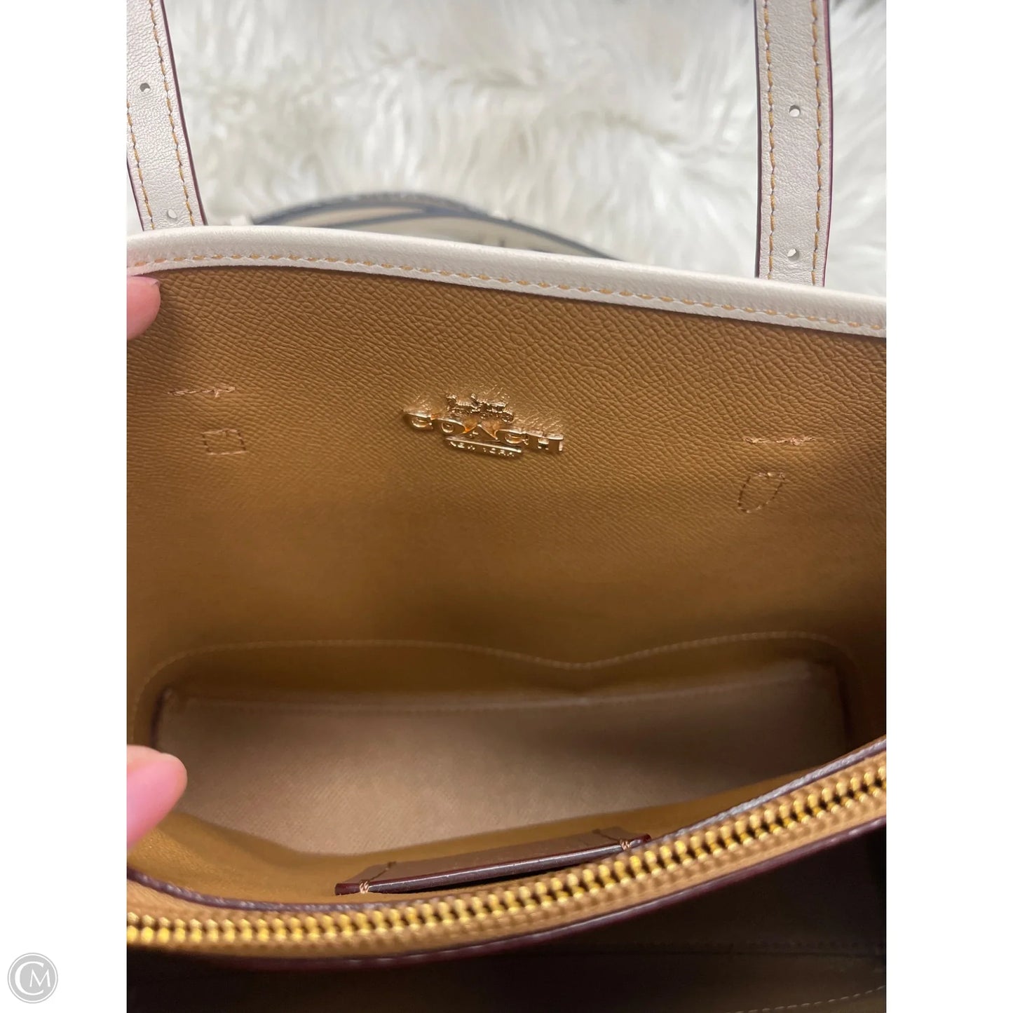 Handbag Designer By Coach, Size: Small