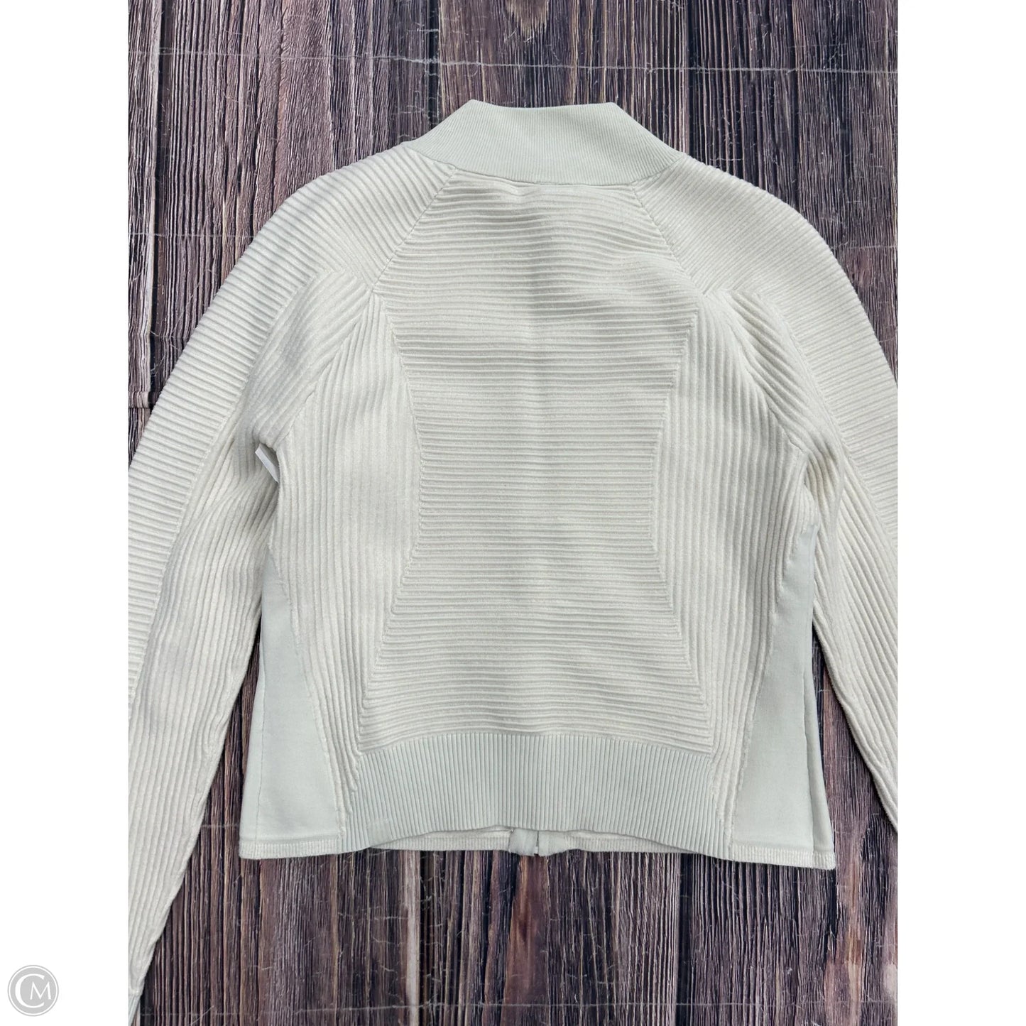 Athletic Jacket By Lululemon In Cream, Size: M