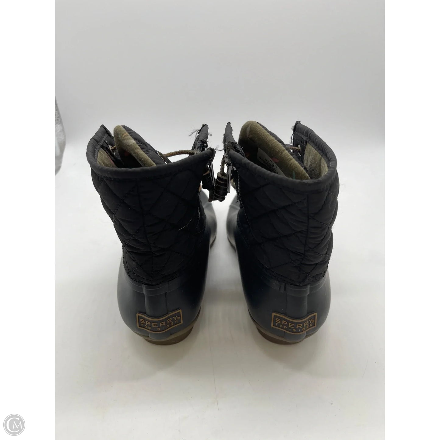 Boots Ankle Flats By Sperry In Black, Size: 6