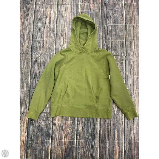 Athletic Sweatshirt Hoodie By Lululemon In Green, Size: 8