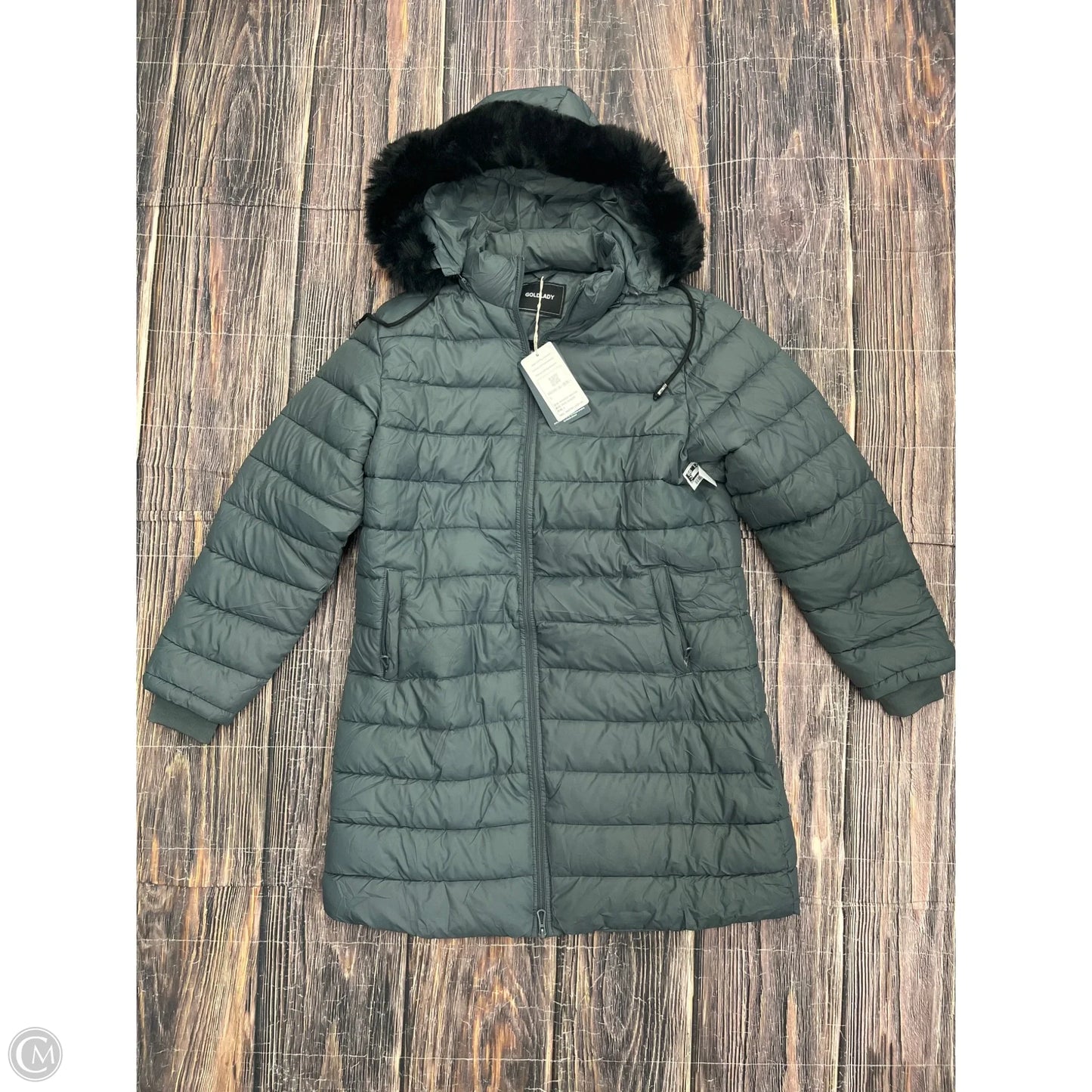 Coat Parka By Cmf In Grey, Size: L