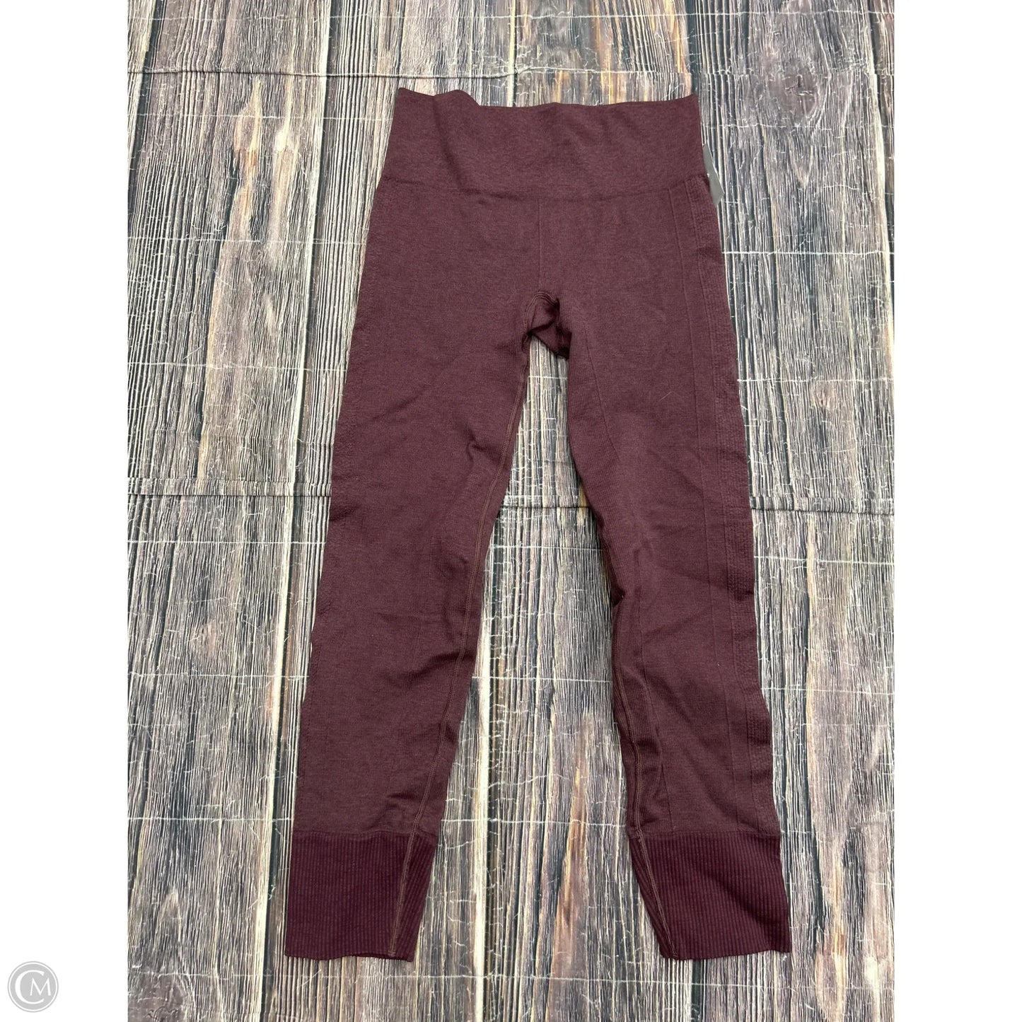 Athletic Leggings By Lululemon In Red, Size: M