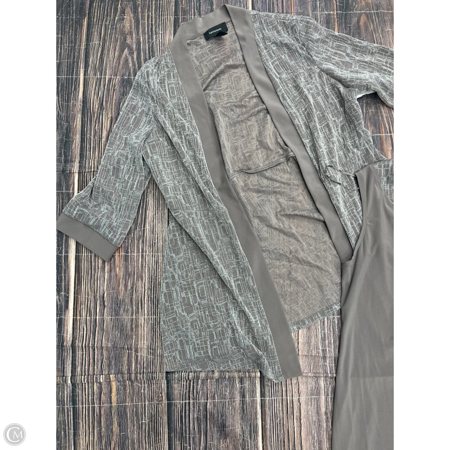 Dress Party Short By R And M Richards In Grey, Size: 16