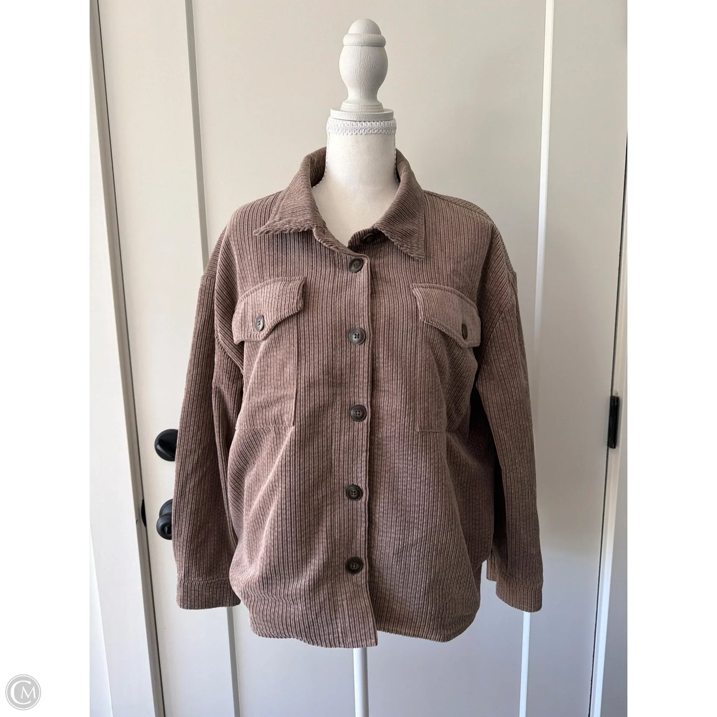Jacket Faux Fur & Sherpa By Ci Sono In Brown, Size: M