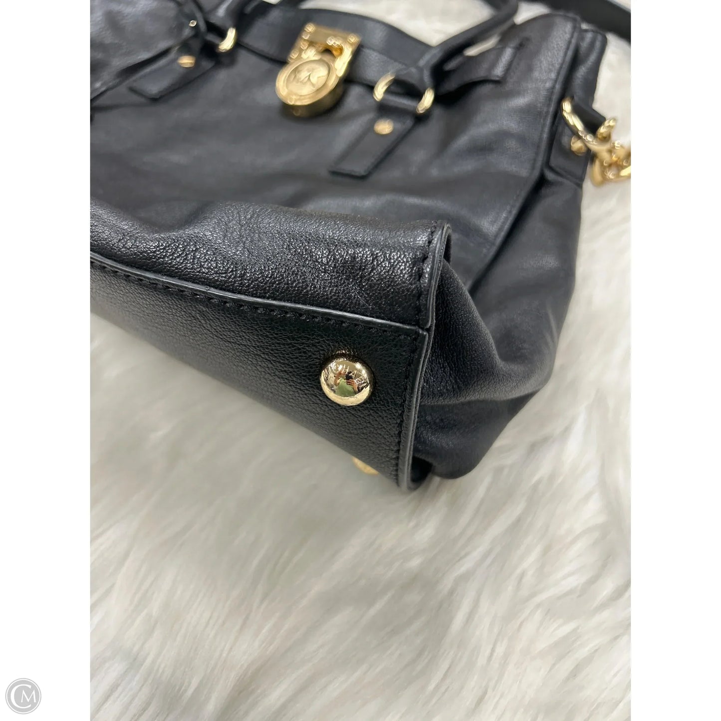 Handbag Leather By Michael By Michael Kors, Size: Large
