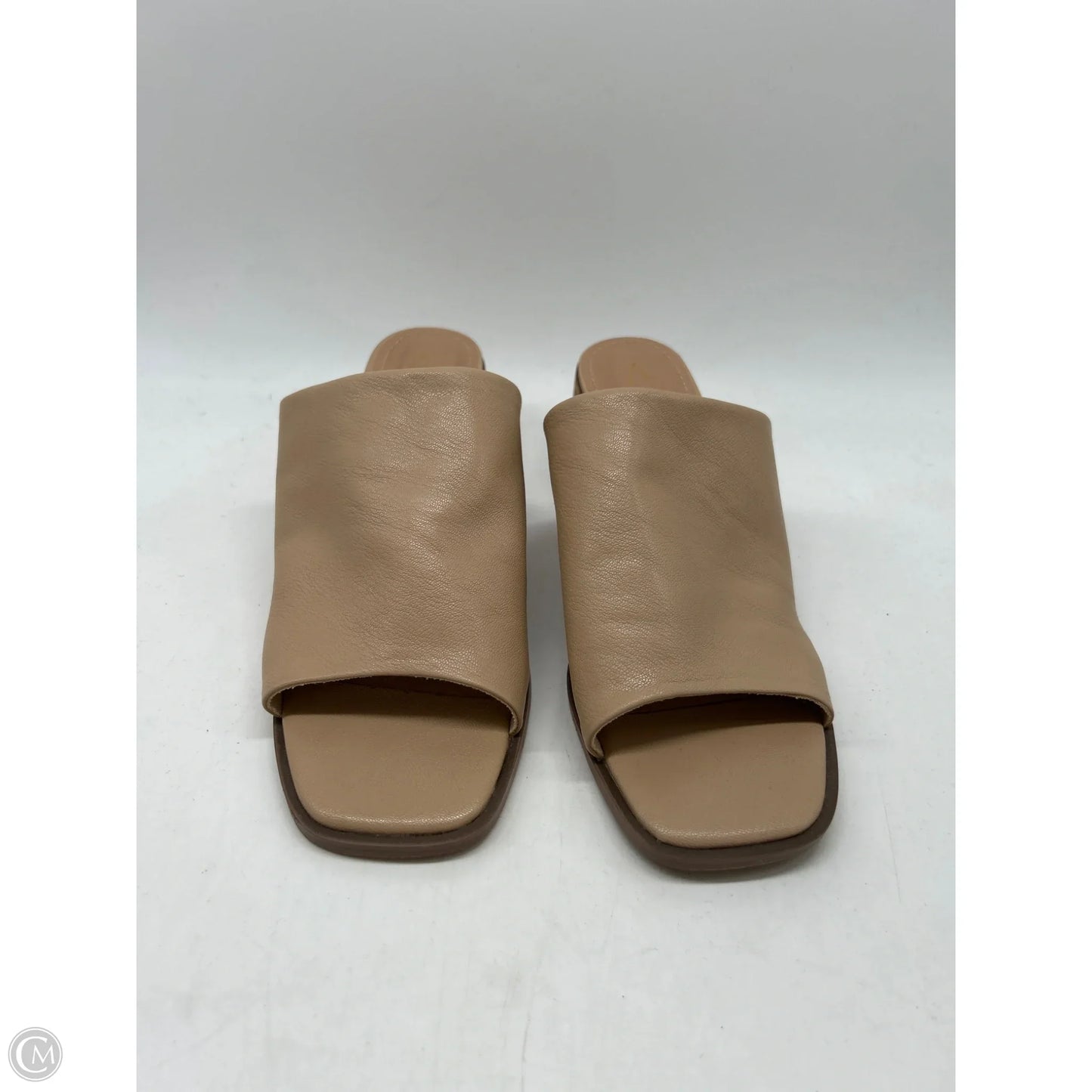 Sandals Heels Block By Joie In Tan, Size: 8