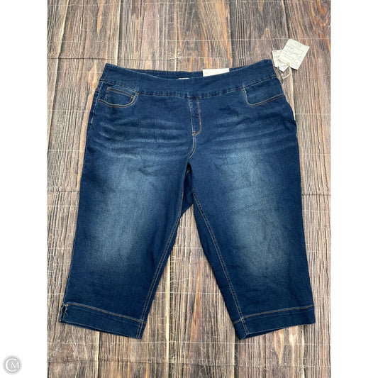 Jeans Cropped By Cato In Blue Denim, Size: 26