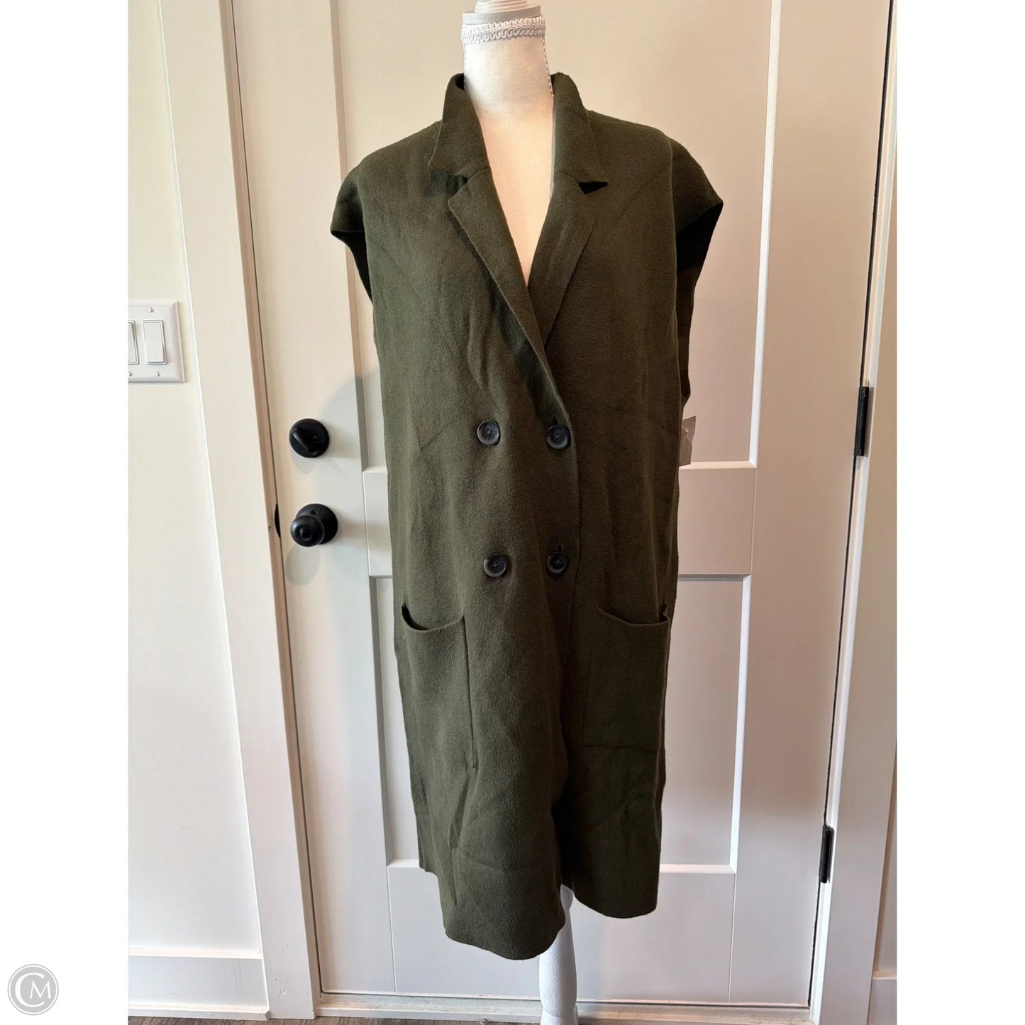 Vest Sweater By J. Jill In Green, Size: M