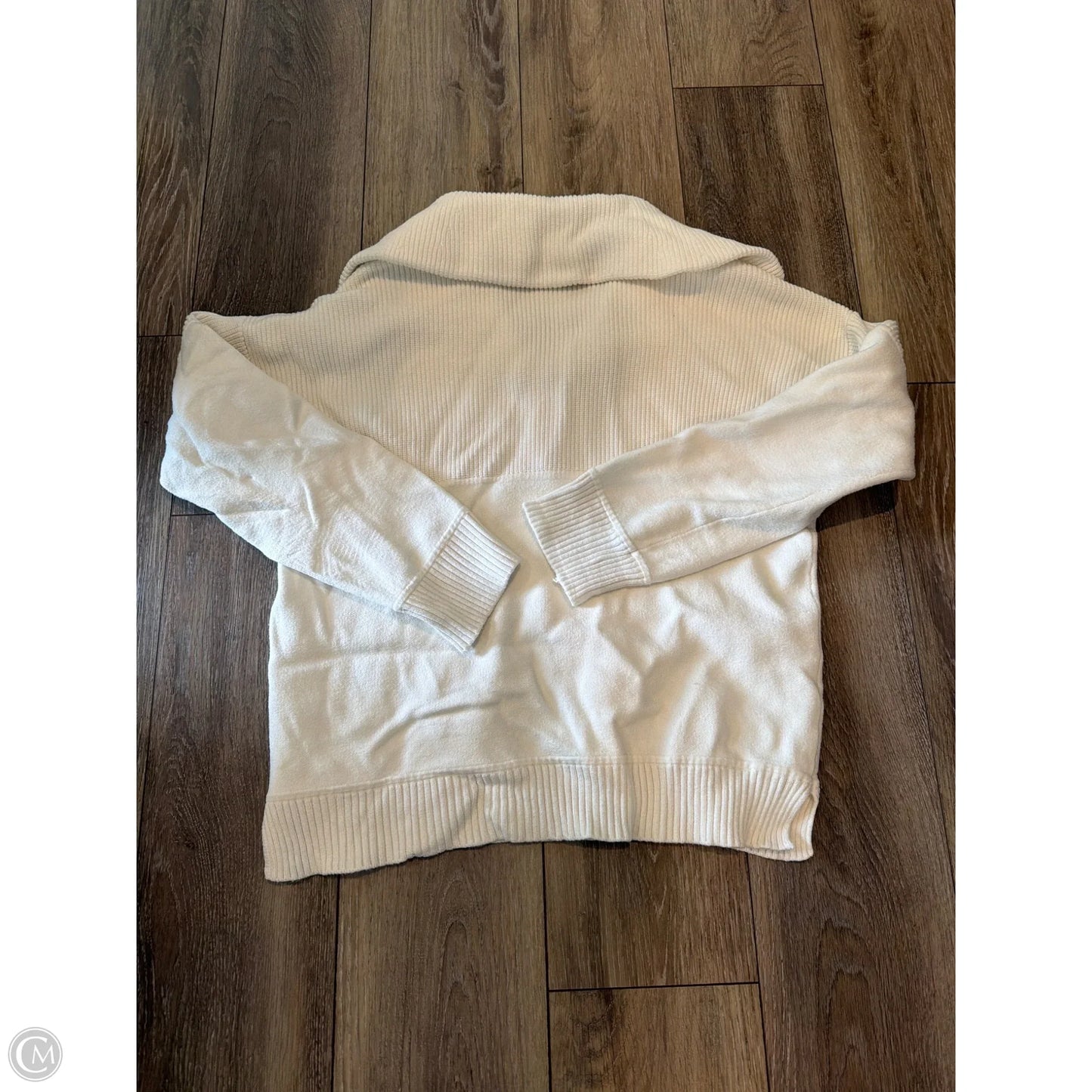 Sweater By Clothes Mentor In White, Size: L