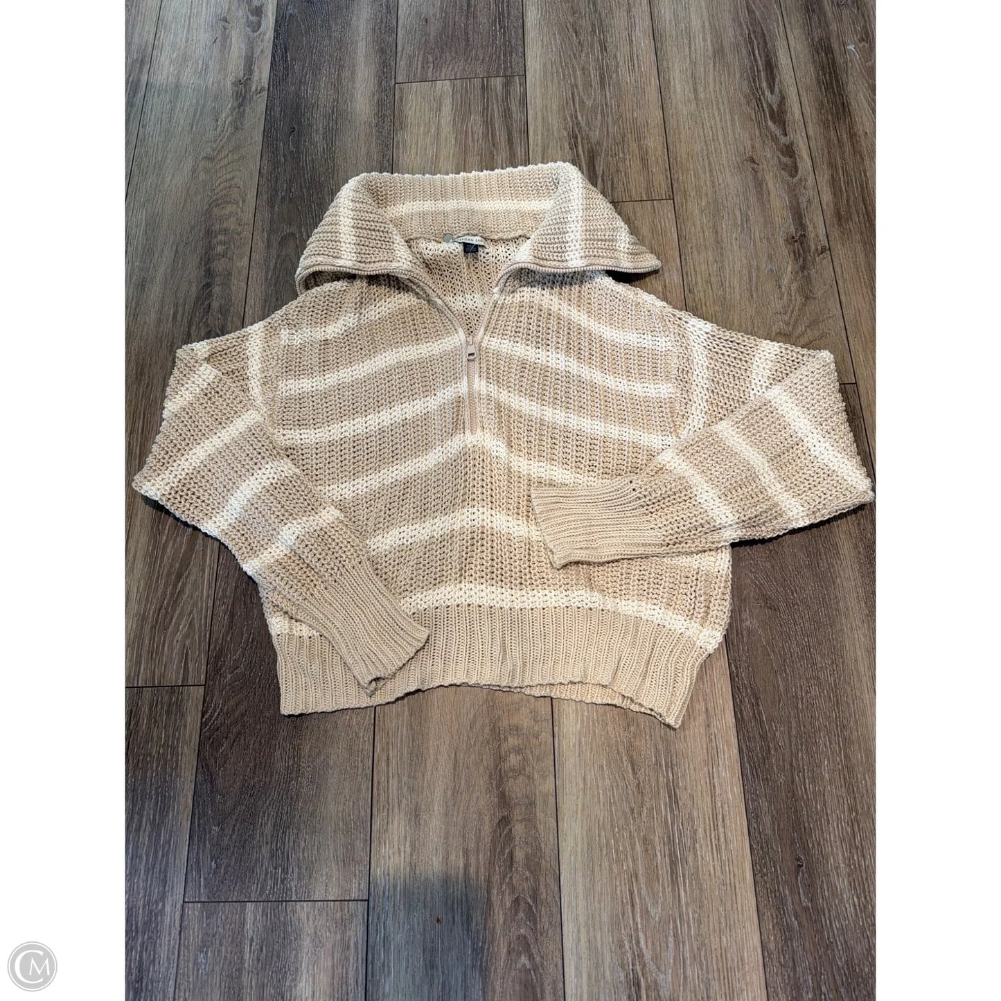 Sweater By American Eagle In Tan, Size: M