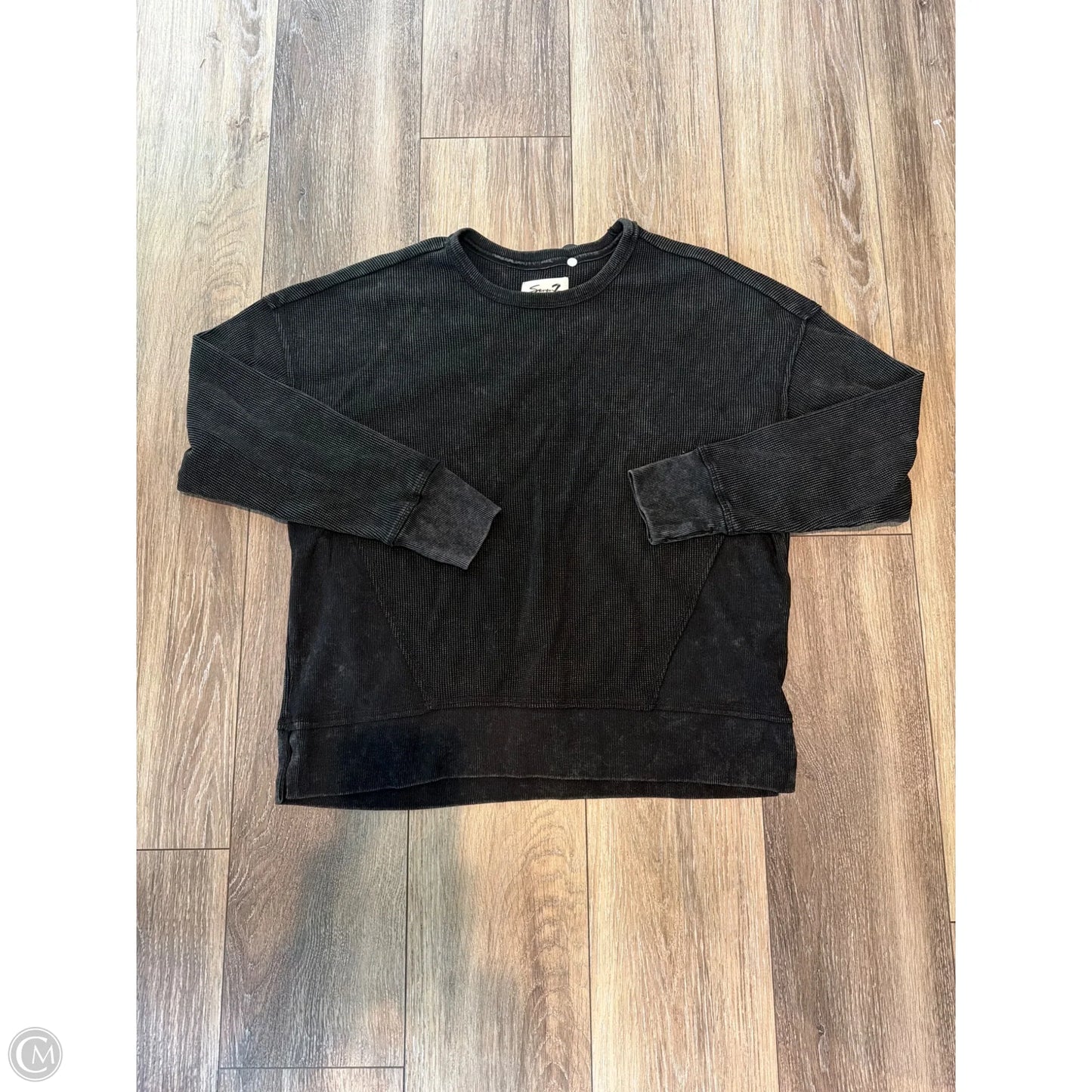 Top Long Sleeve By Seven 7 In Black, Size: Xl