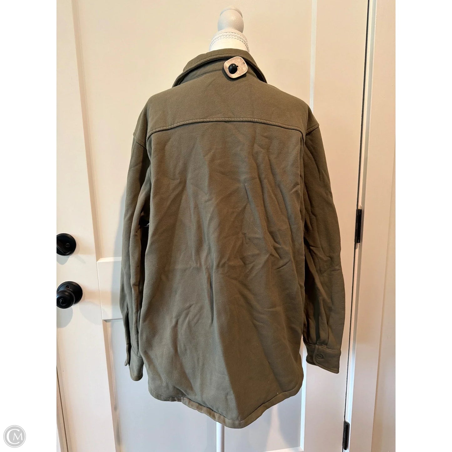 Jacket Shirt By So In Green, Size: 2x