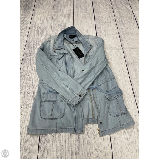 Jacket Denim By Risen In Blue Denim, Size: L