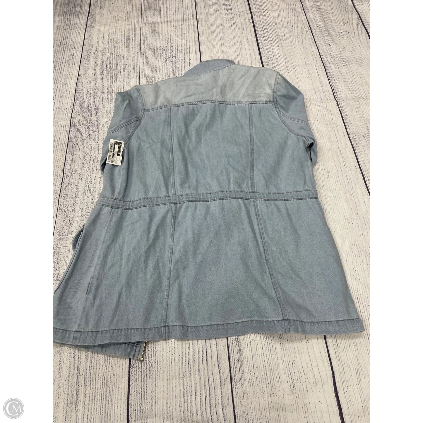 Jacket Denim By Risen In Blue Denim, Size: L