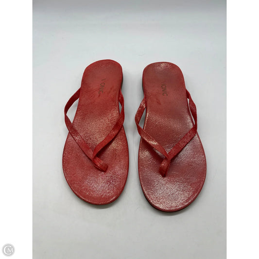 Sandals Flats By Vionic In Pink, Size: 10