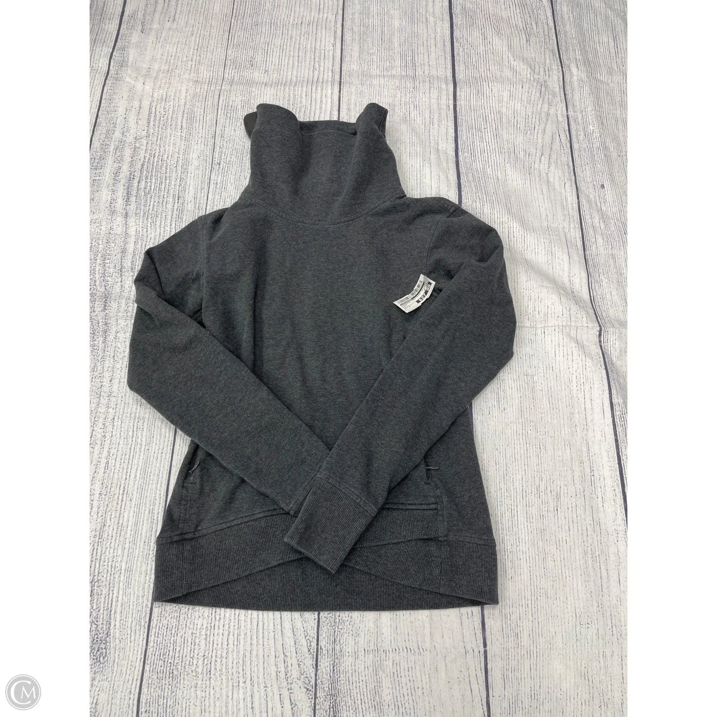 Athletic Sweatshirt Collar By Lululemon In Grey, Size: 2
