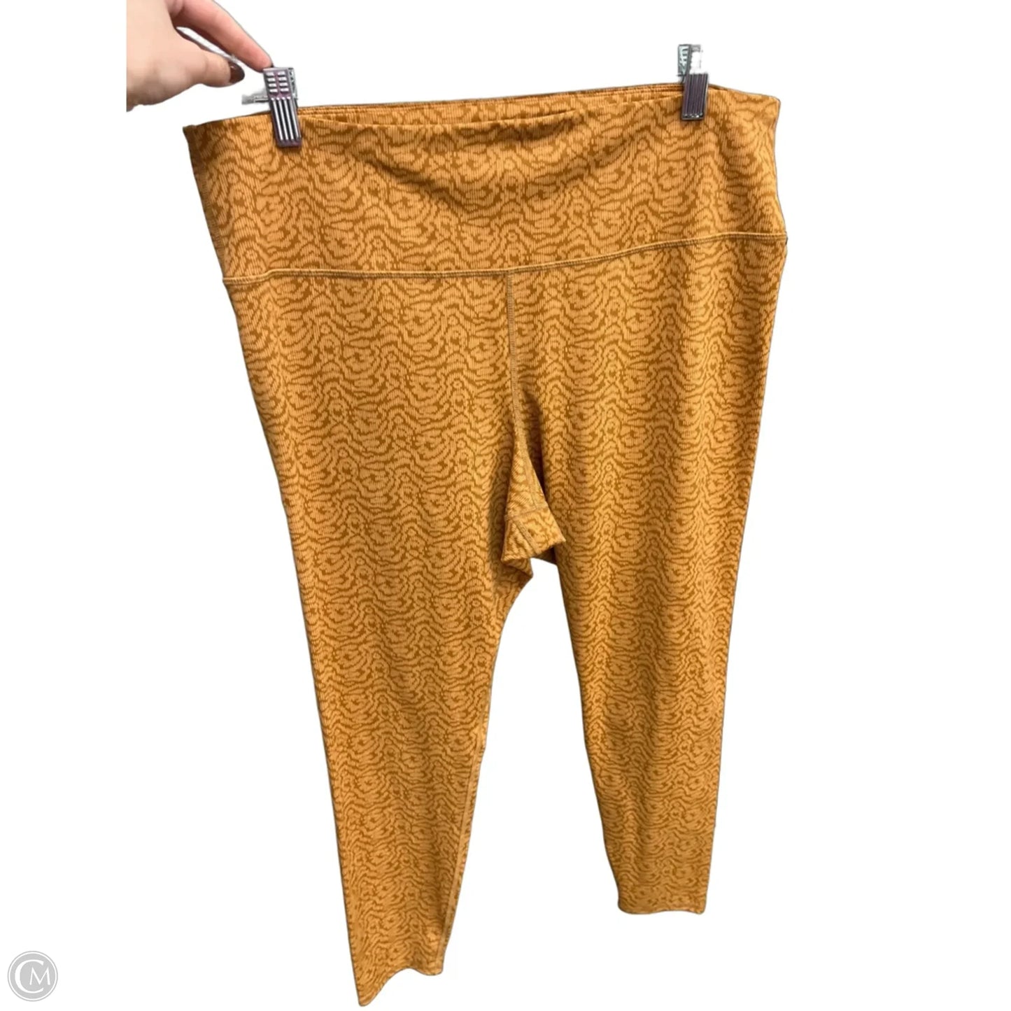 Athletic Leggings By Gapfit In Yellow, Size: Xl