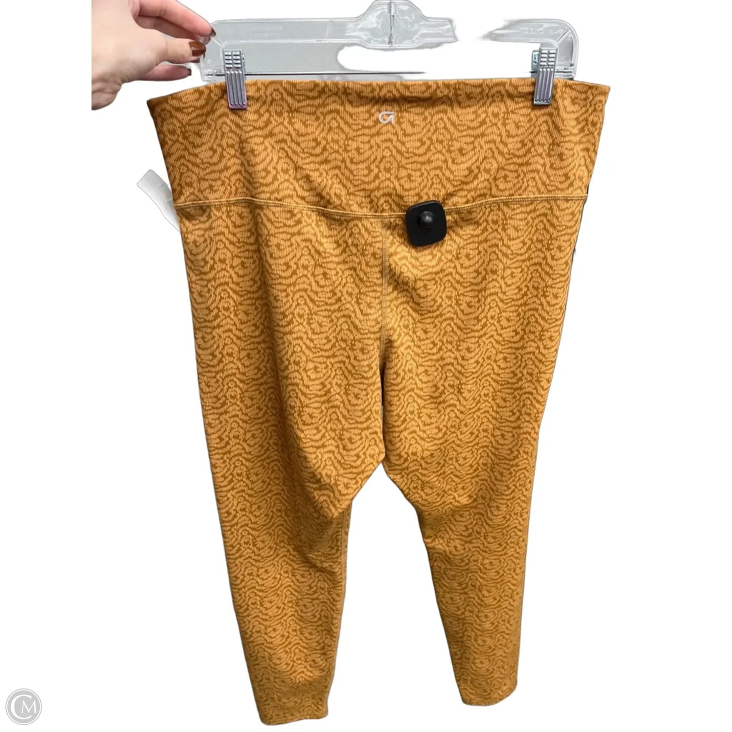Athletic Leggings By Gapfit In Yellow, Size: Xl