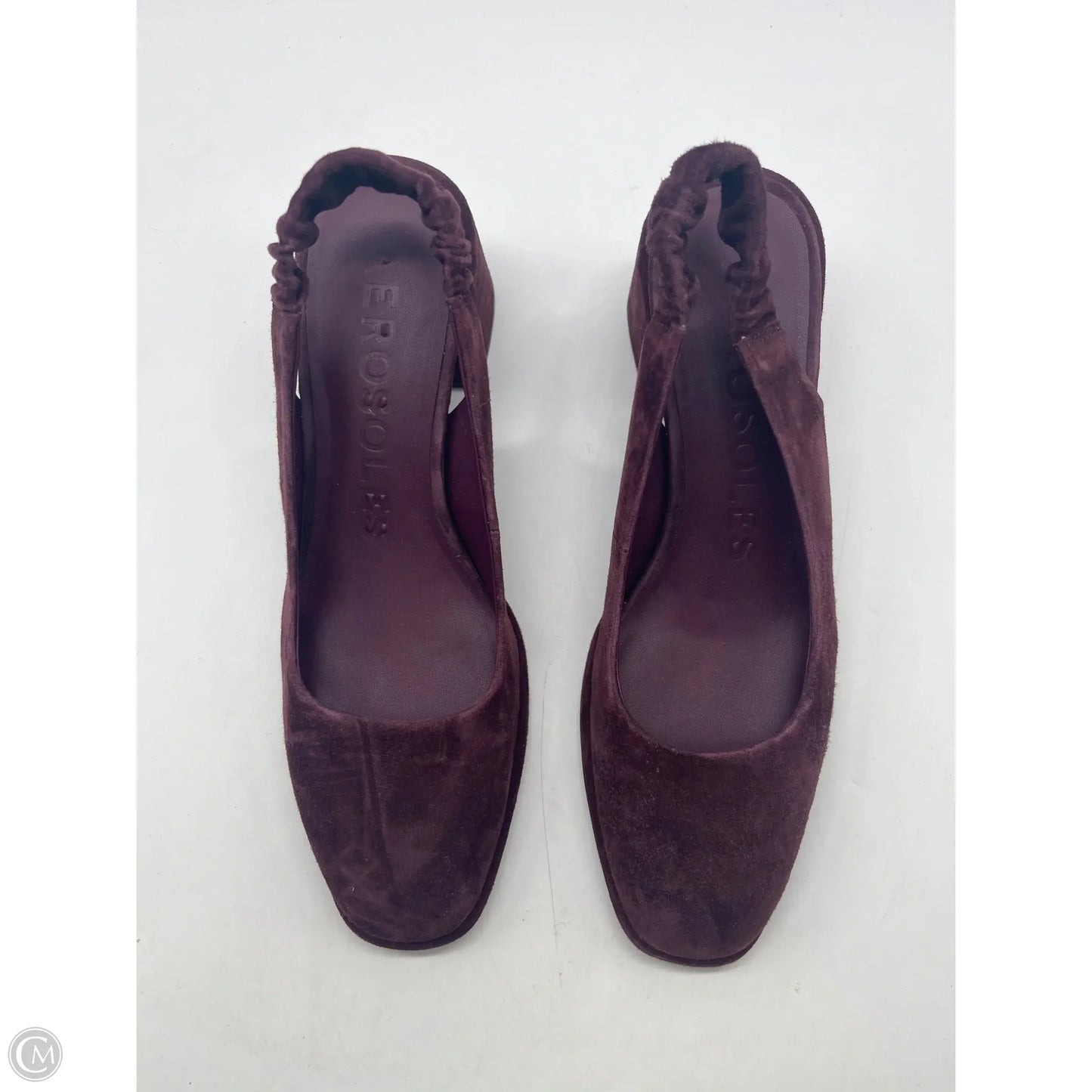 Shoes Heels Block By Aerosoles In Maroon, Size: 8.5