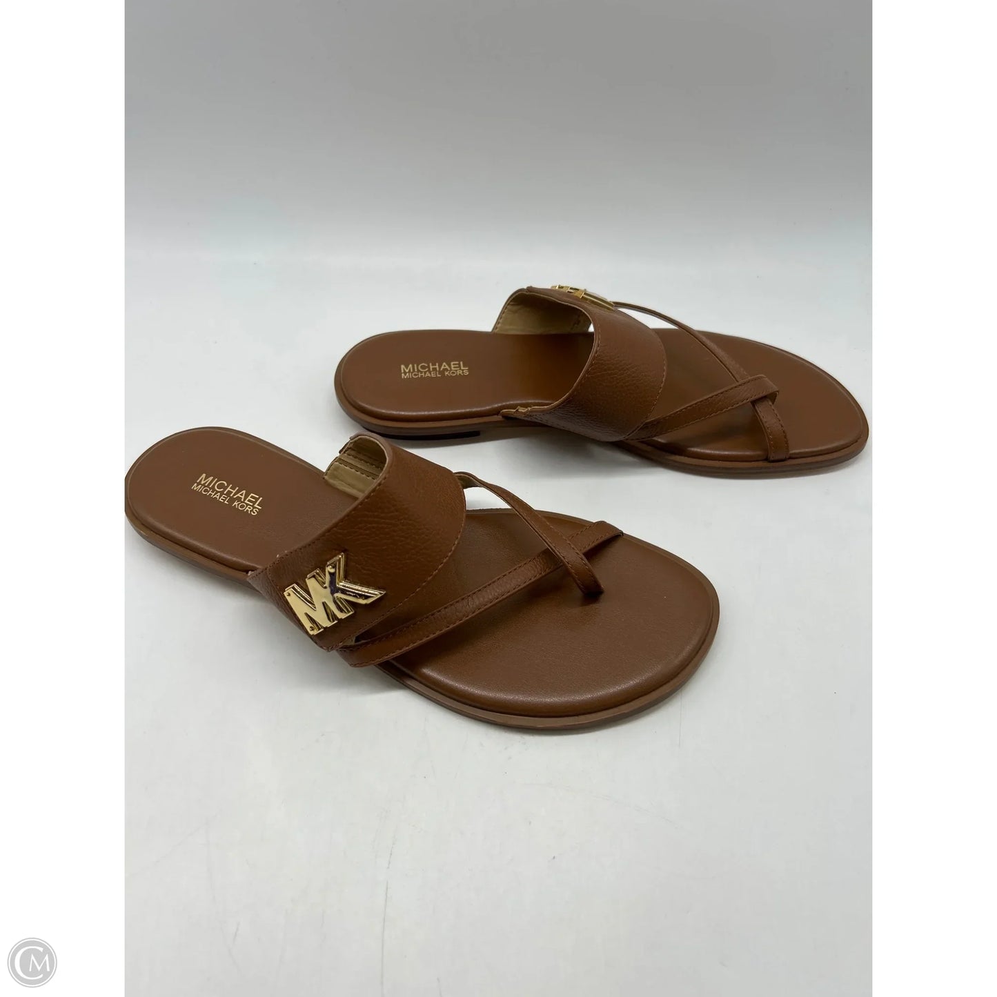 Sandals Flats By Michael By Michael Kors In Brown, Size: 9