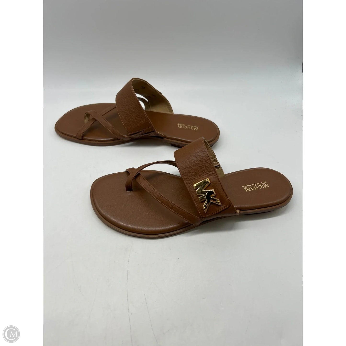 Sandals Flats By Michael By Michael Kors In Brown, Size: 9