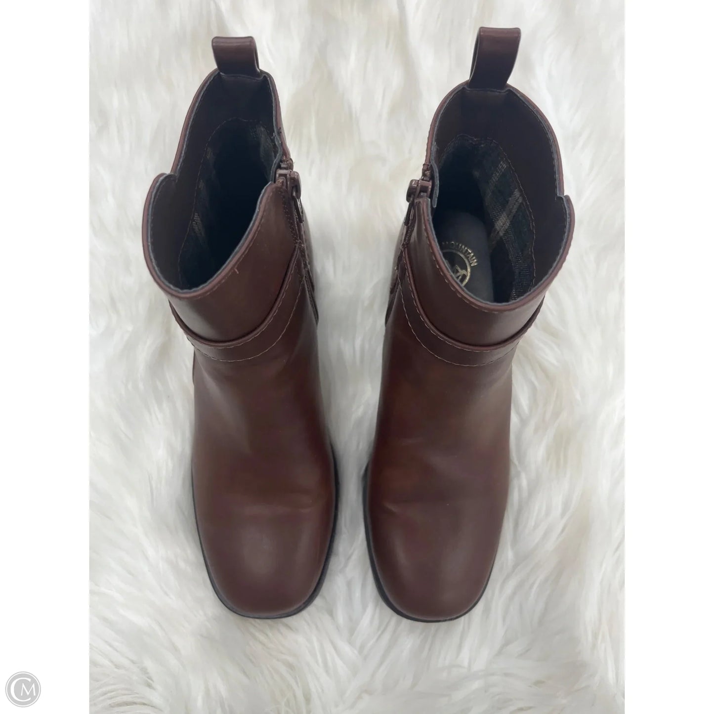 Boots Ankle Heels By Express In Tan, Size: 7