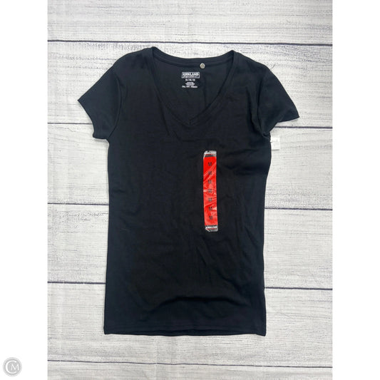 Top Short Sleeve Basic By Kirkland In Black, Size: M