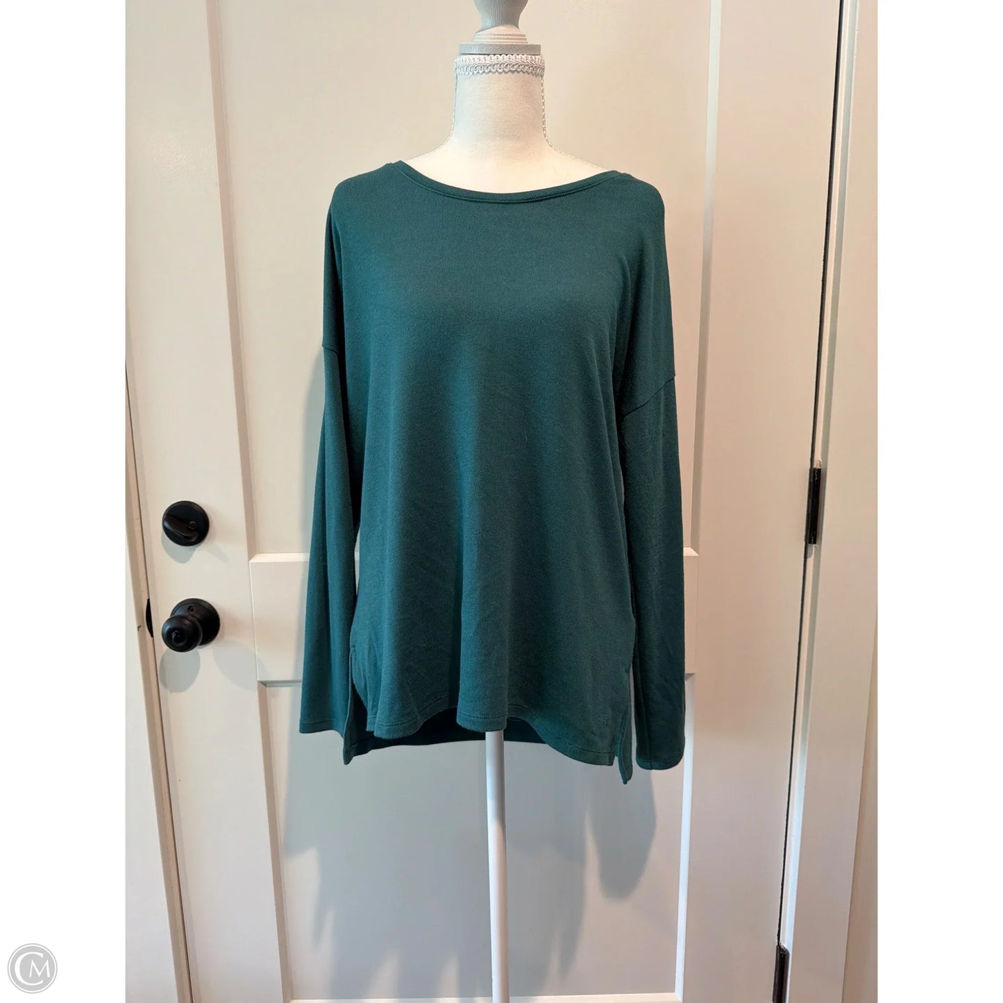 Top Long Sleeve Basic By Banana Republic In Green, Size: M