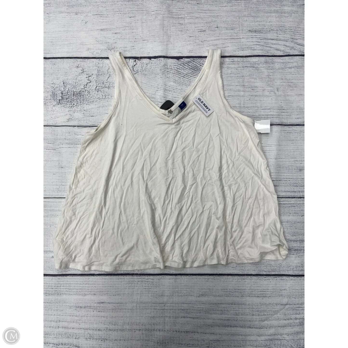 Tank Top By Old Navy In White, Size: L