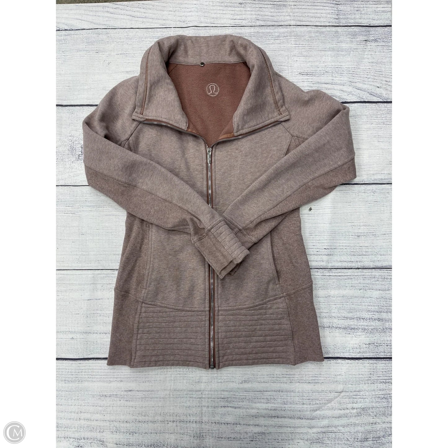 Athletic Sweatshirt Collar By Lululemon In Pink, Size: 8