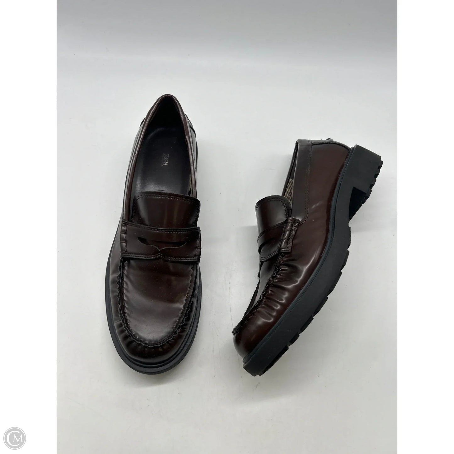 Shoes Flats By Zara In Brown, Size: 10