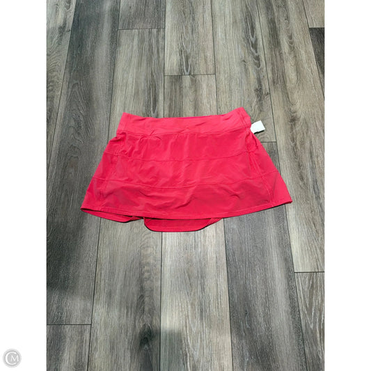 Athletic Skort By Lululemon In Pink, Size: 10