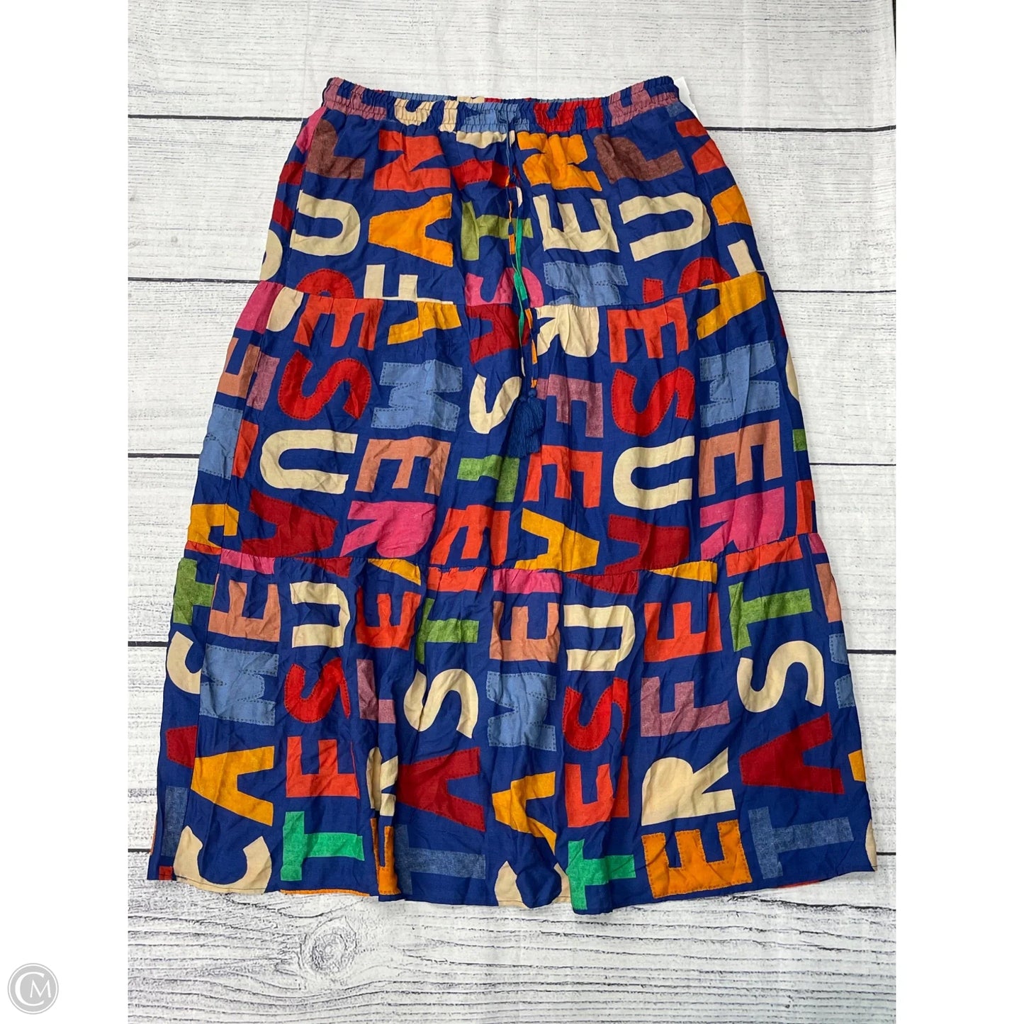 Skirt Maxi By Farm Rio In Blue, Size: L