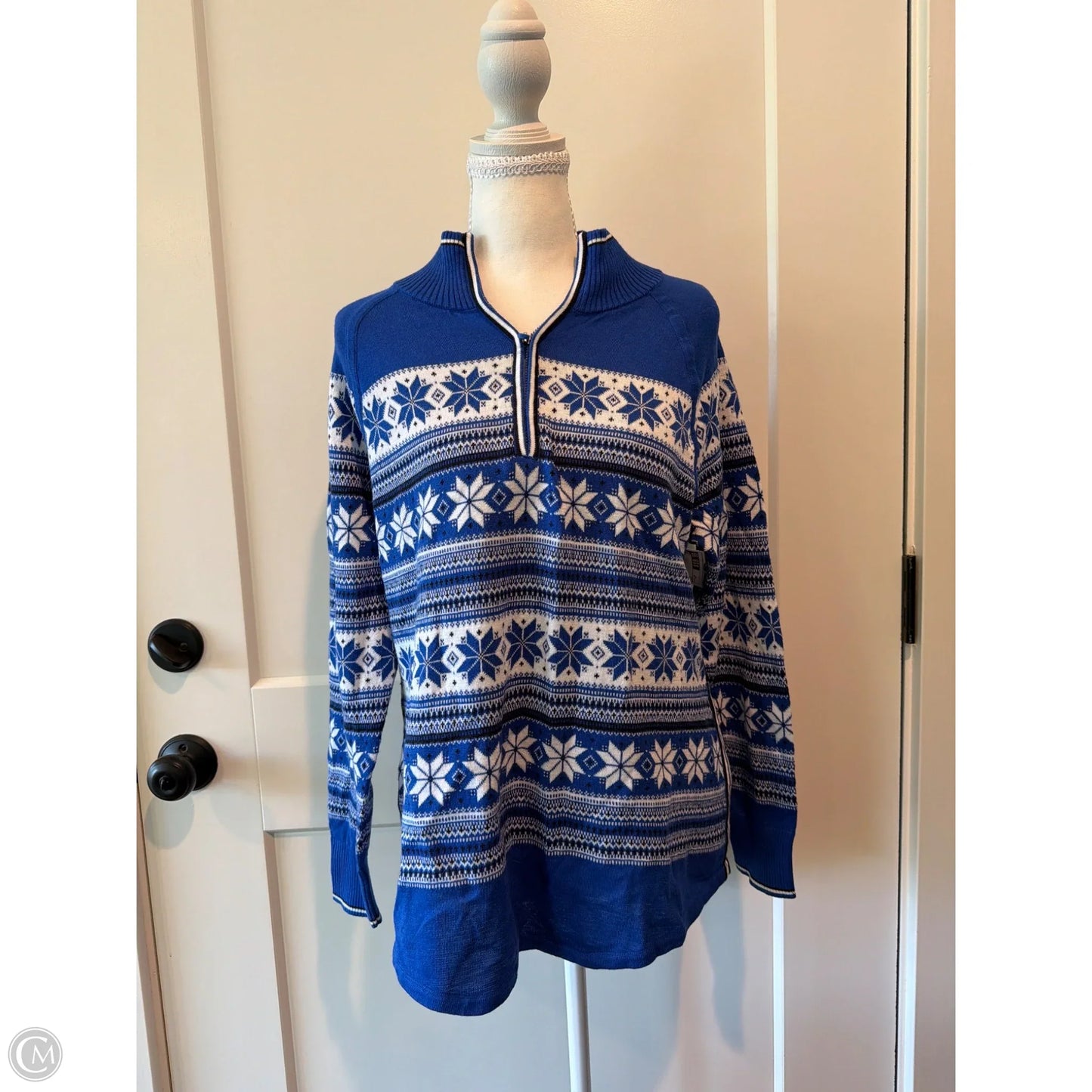 Sweater By Talbots In Blue, Size: Lp
