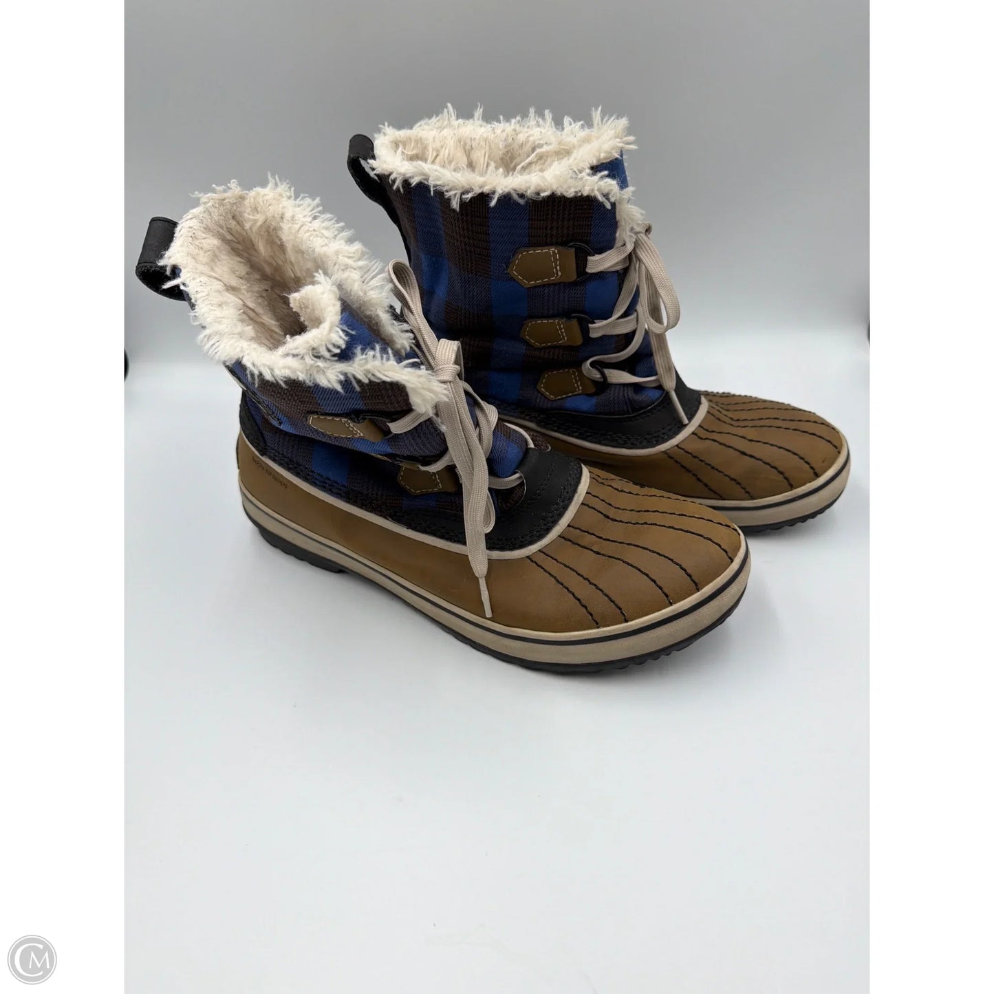 Boots Ankle Heels By Sorel In Brown, Size: 10