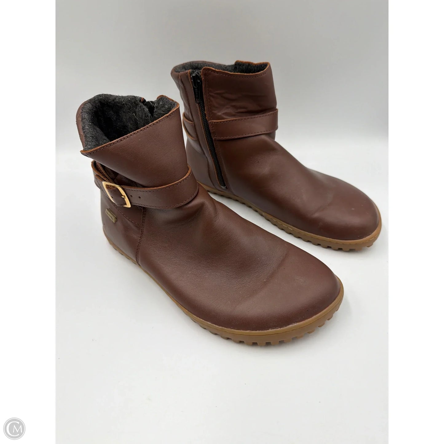 Boots Ankle Flats By Cmb In Brown, Size: 7