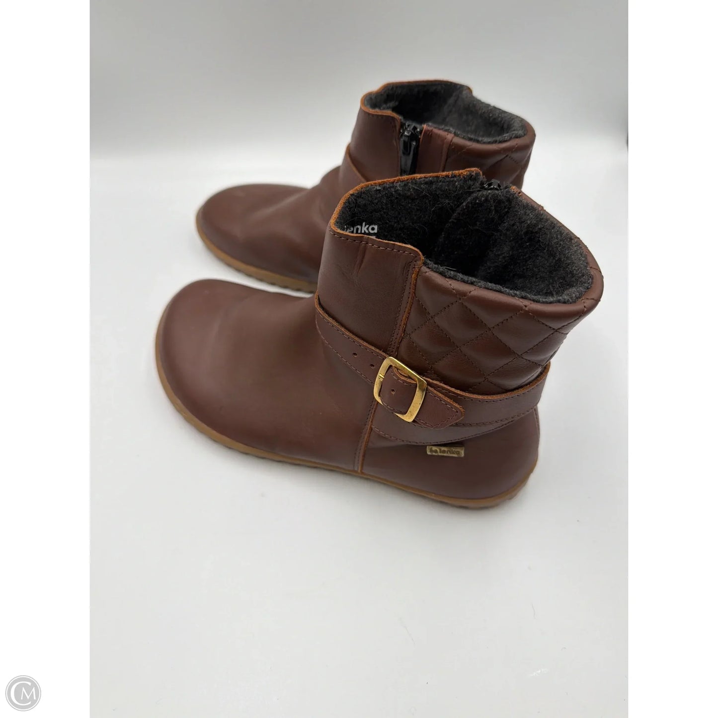 Boots Ankle Flats By Cmb In Brown, Size: 7