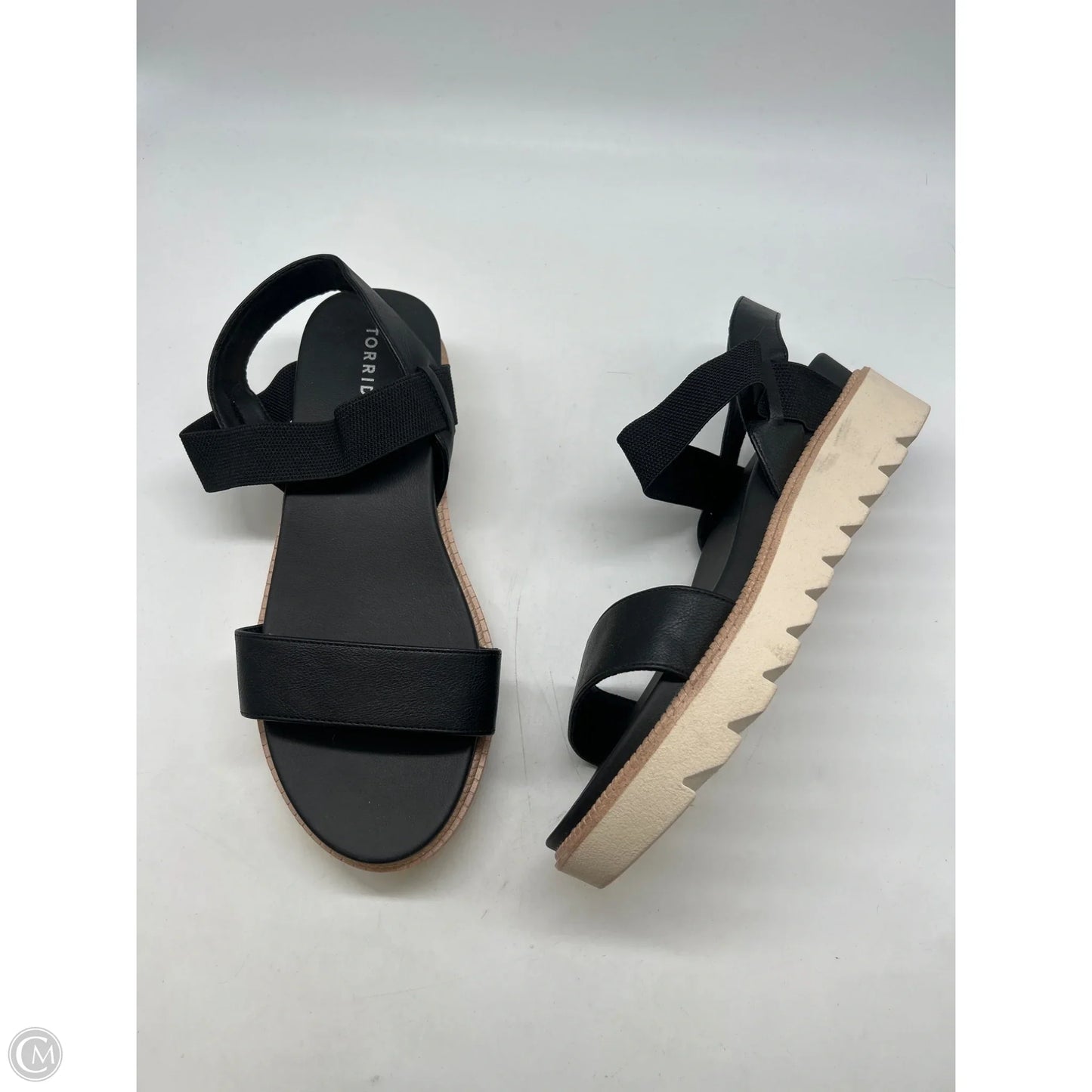 Sandals Heels Platform By Torrid In Black, Size: 12