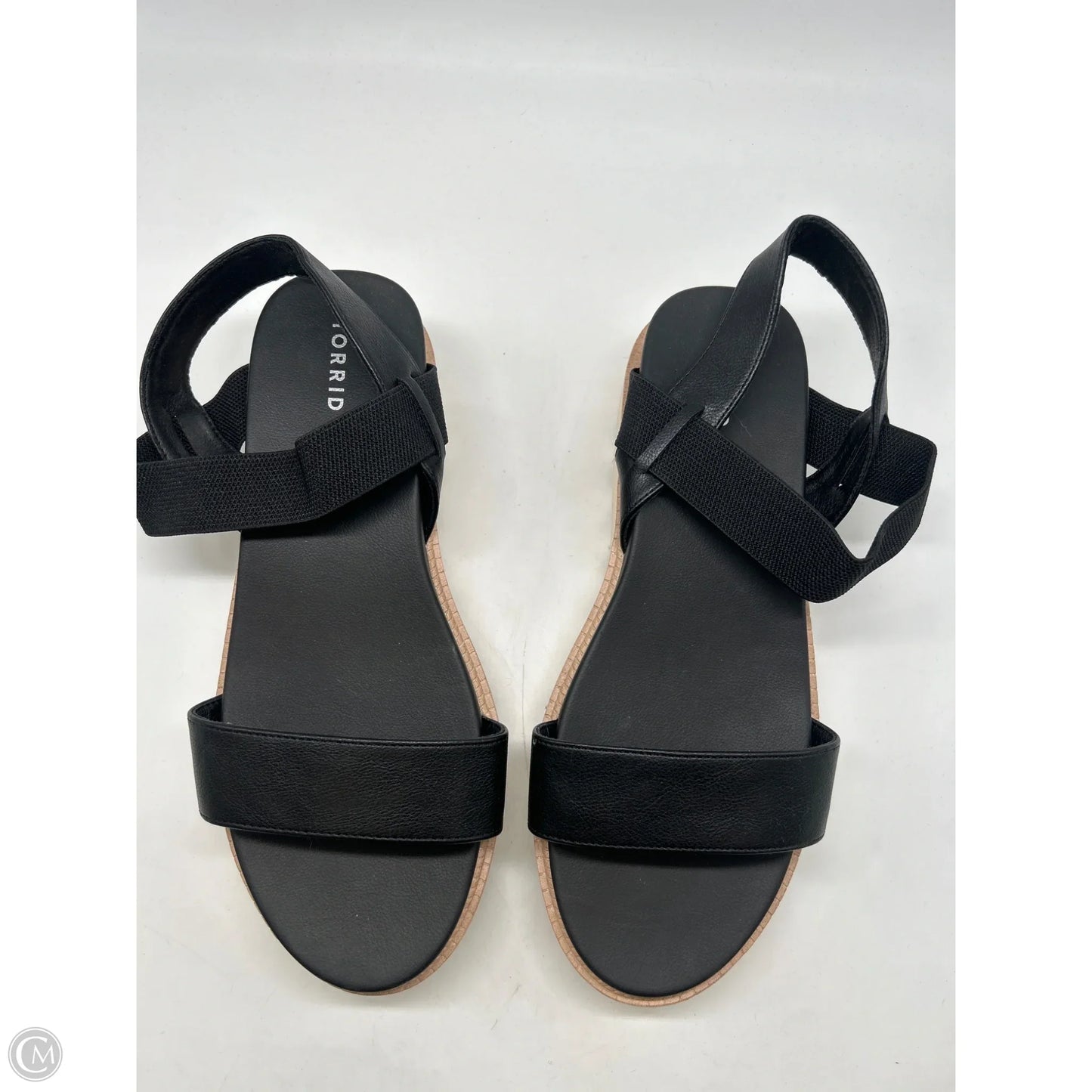 Sandals Heels Platform By Torrid In Black, Size: 12
