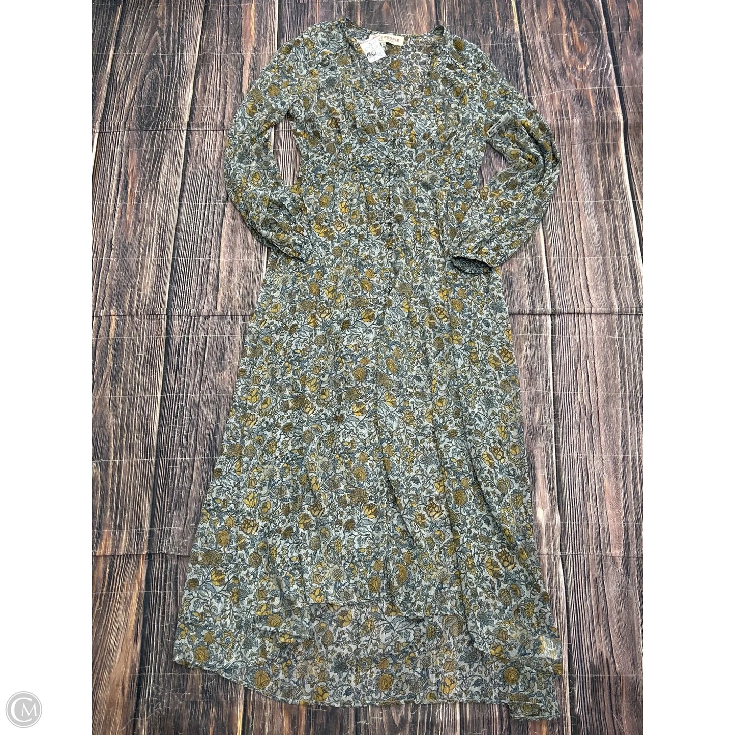 Dress Casual Maxi By Free People In Floral Print, Size: M
