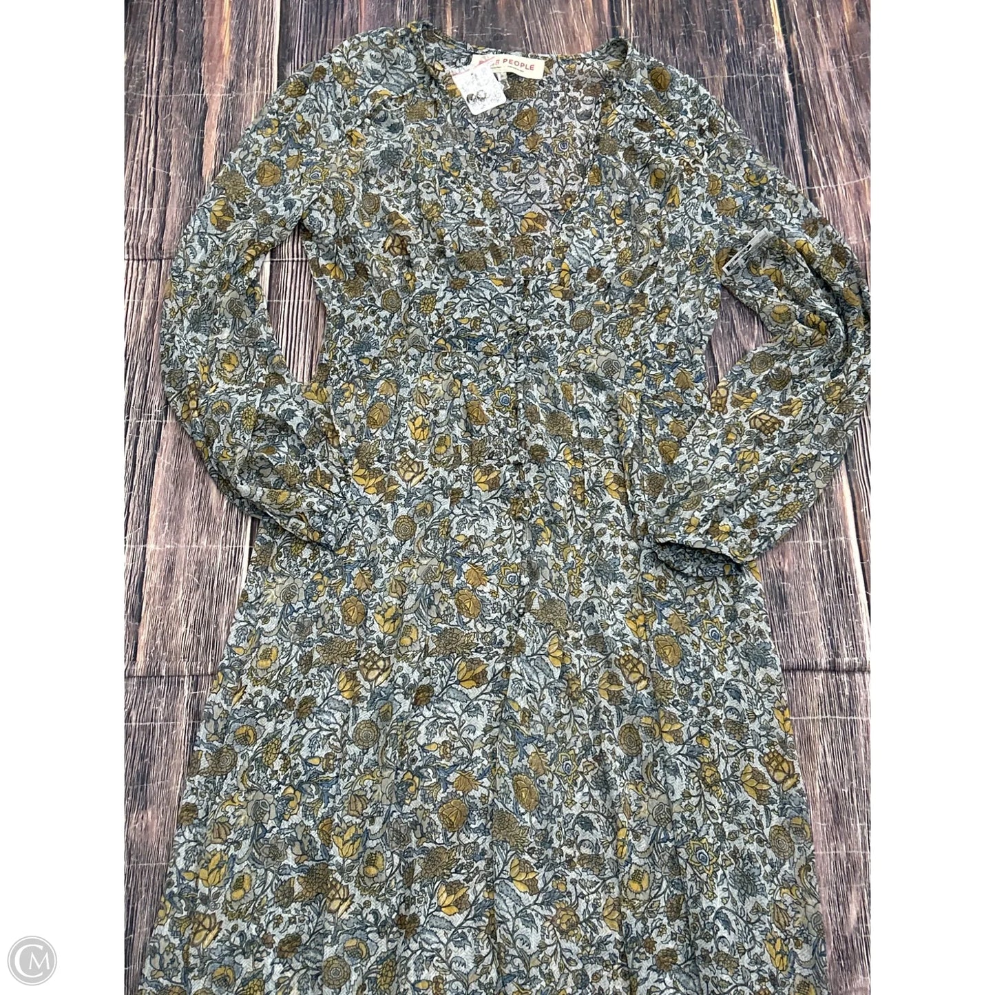 Dress Casual Maxi By Free People In Floral Print, Size: M
