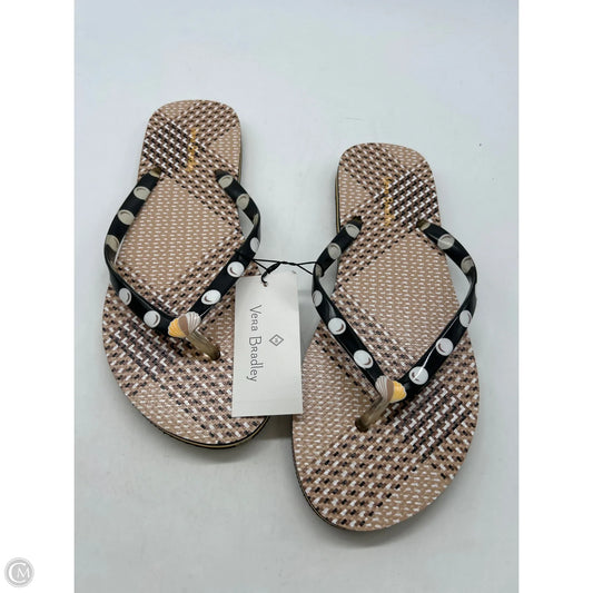Sandals Flip Flops By Vera Bradley In Brown, Size: 7