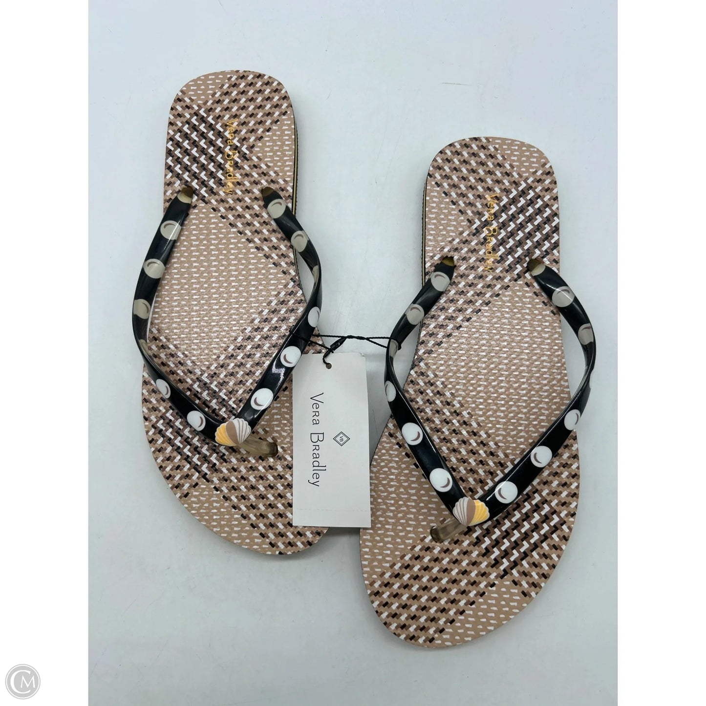Sandals Flip Flops By Vera Bradley In Brown, Size: 7
