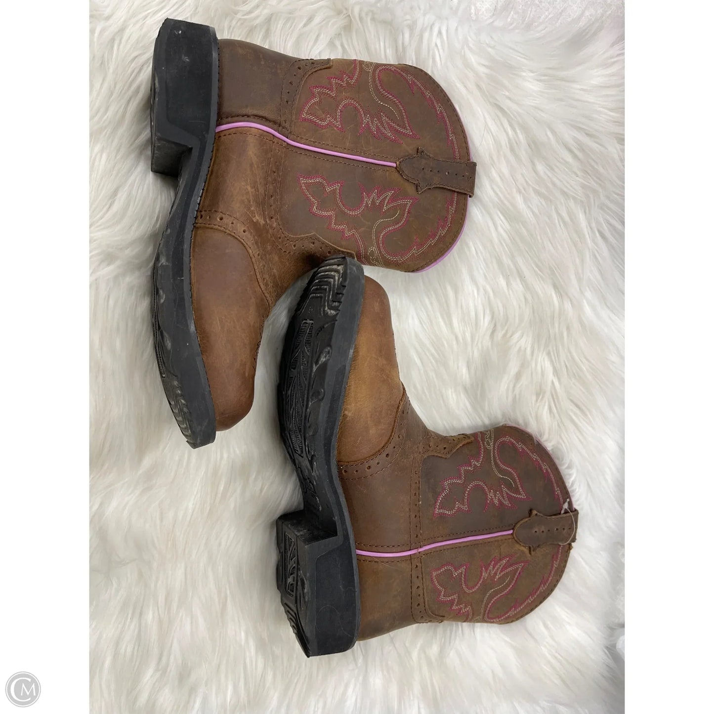 Boots Western By Justin In Brown, Size: 9.5