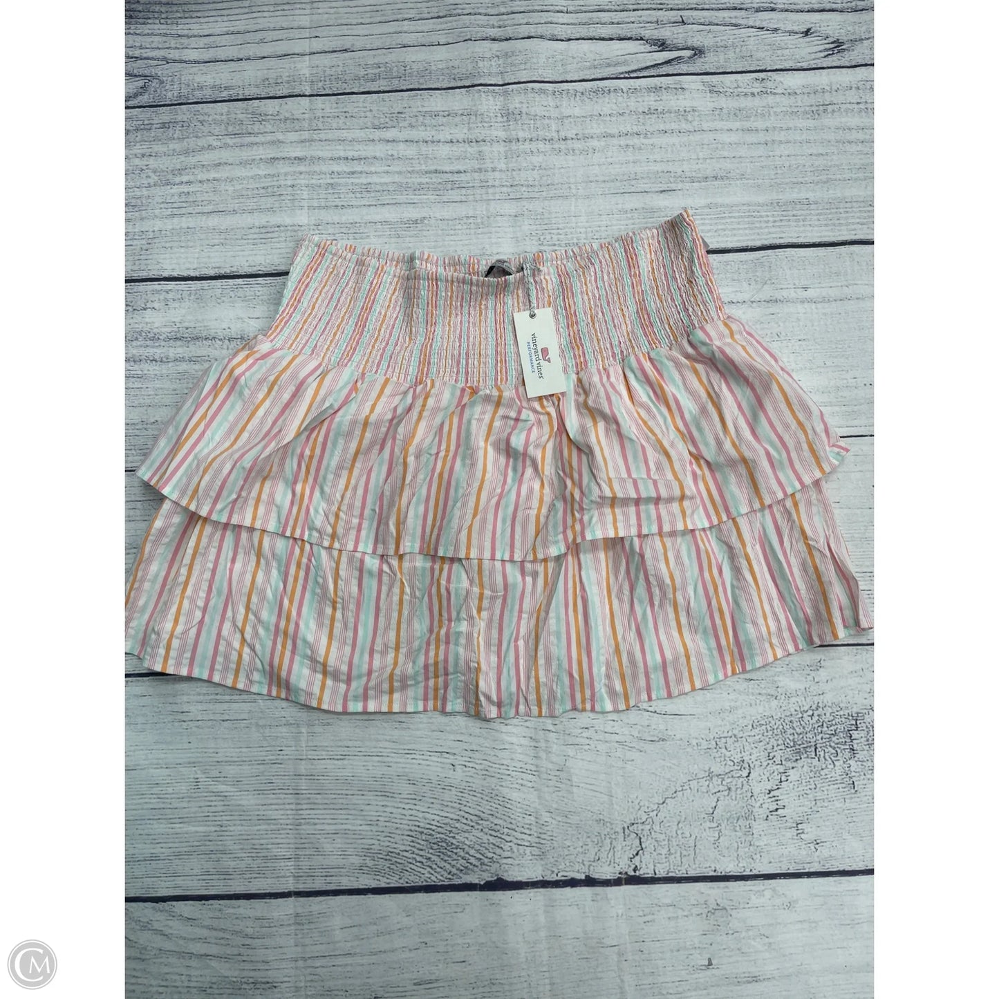 Skirt Mini & Short By Vineyard Vines In Striped Pattern, Size: Xl