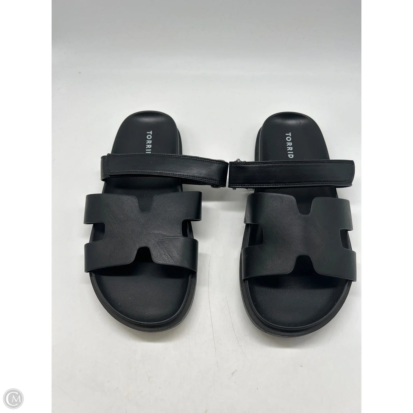 Sandals Flats By Torrid In Black, Size: 11.5