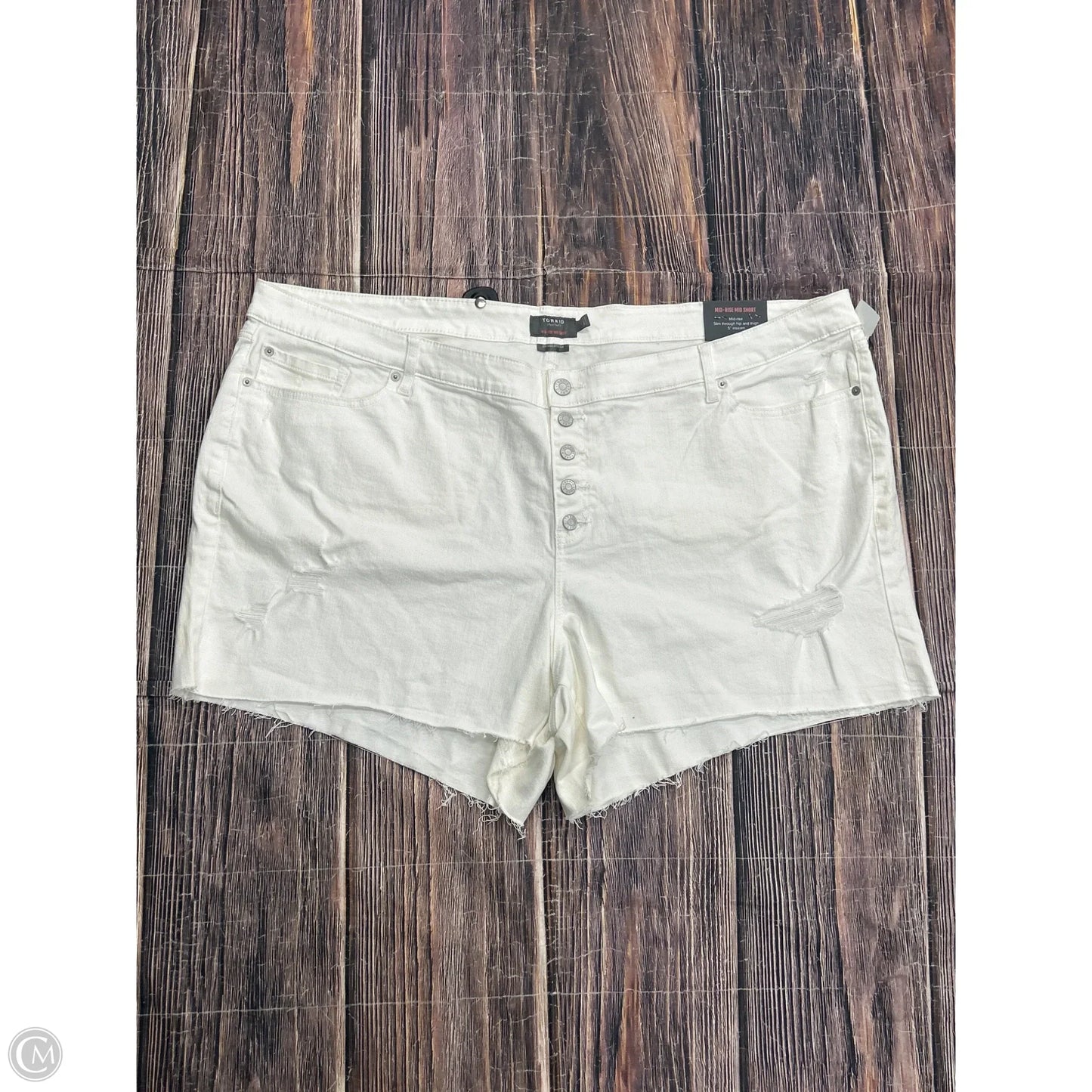 Shorts By Torrid In White Denim, Size: 30