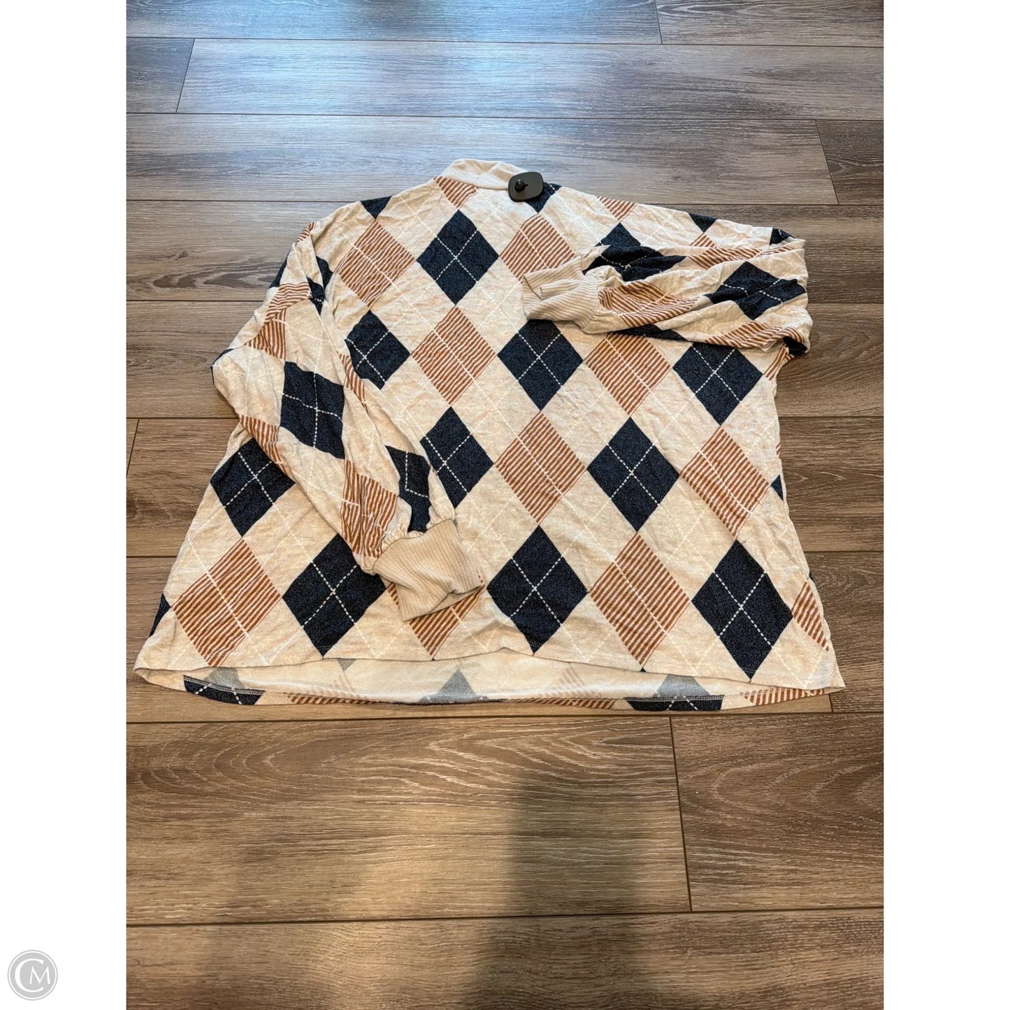 Top Long Sleeve By Maurices In Grey, Size: 3x