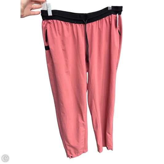 Athletic Pants By Adidas In Pink, Size: L