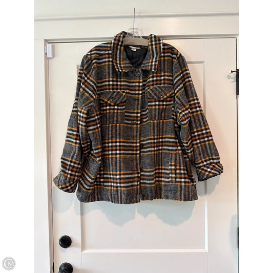 Jacket Shirt By Cj Banks In Black, Size: 3x